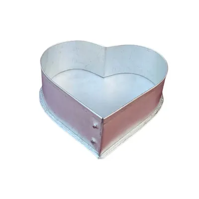 Heavy Duty (Pack of 3) Aluminum 5, 6 and 7 Inch Heart Shape Cake Mould With 600 g, 700 g and 800 g Capacity