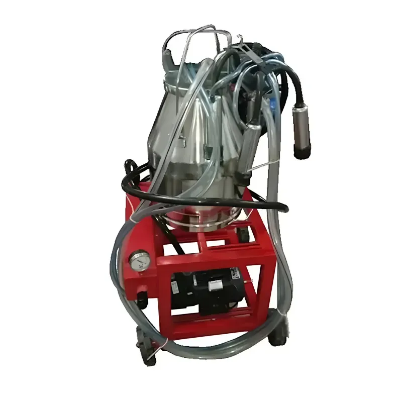 Commercial 0.5 HP Trolley Type 20 L Single Bucket Milking Machine, 60 PPM