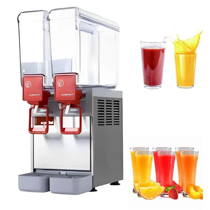 Ugolini 16 Litre Capacity Compact 8/2 Two Jar Electric Cold Drink/Juice Dispenser