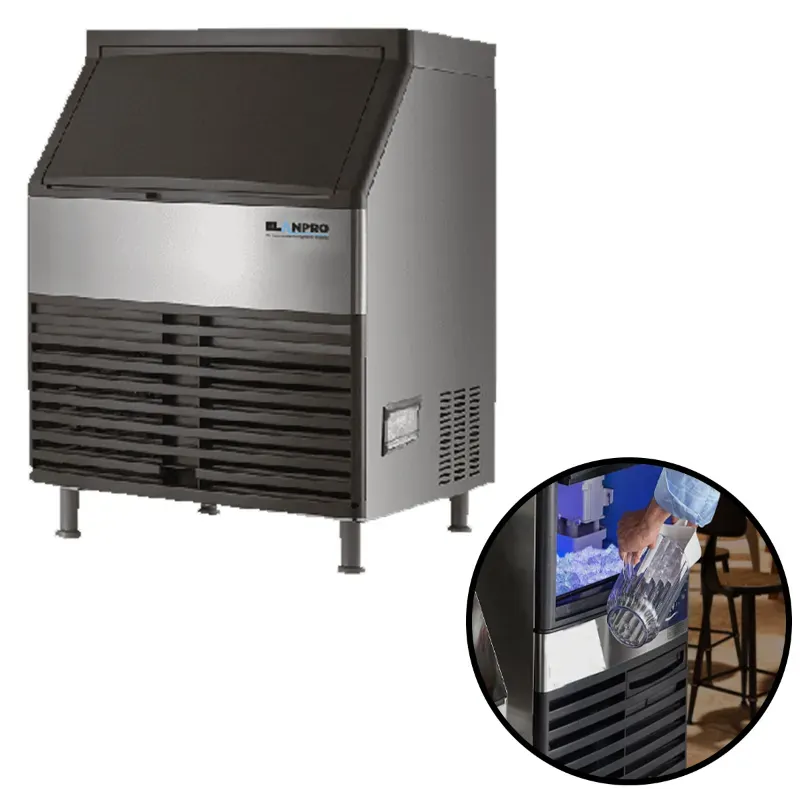 Elanpro EIM 101 Under Counter Ice Machine with Inbuilt Bin