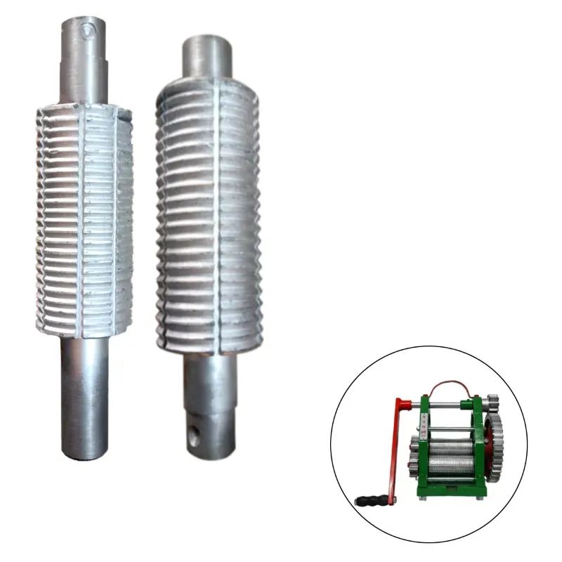 Stainless Steel Up & Down Roller Set for Manual Sugarcane Juicer Machine (2 Pcs.)
