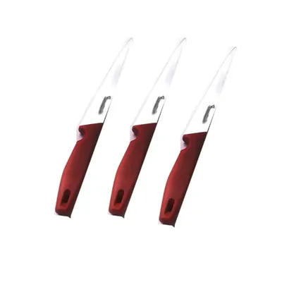 Smart Chef (AS01702-01) Stainless Steel Utility Knife, 6 Inch Blade (3 pcs) for Chopping, Dicing, Slicing & Mincing