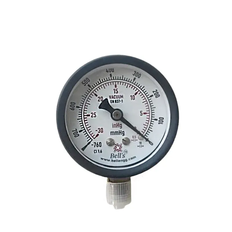 Vacuum Gauge (Dry) for Milking Machine, 7 x 4 x 10 cm, Metal