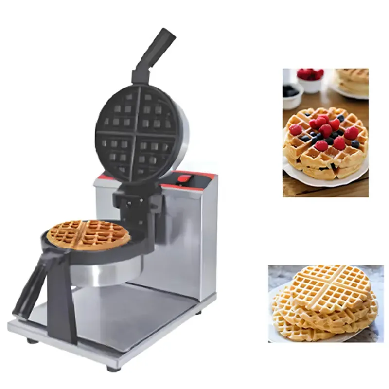 AKASA RWM 8 Rotary Waffle Maker Machine, 8 Inch Circular, 1 Waffle, 1000 W