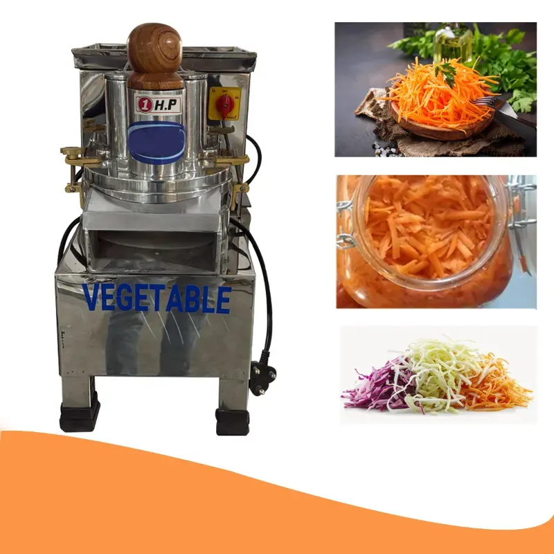 Heavy Duty Stainless Steel 1 HP Motor Operated Vegetable Grating Machine with 2 mm Grater Blade for Commercial Usage