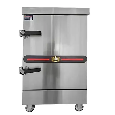8 Tray Gas Operated Rice Cooking Machine