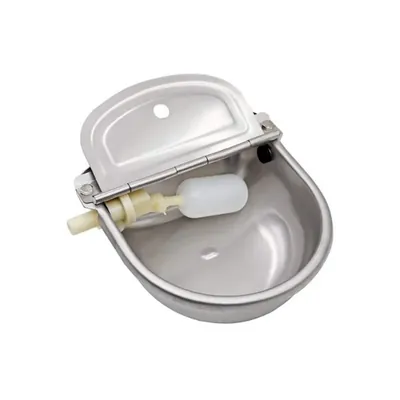 SS Automatic 4 L Water Bowl Unbreakable Rust-Resistant Drinking Dispenser for Cows, Goats, Dogs & Farm Animals