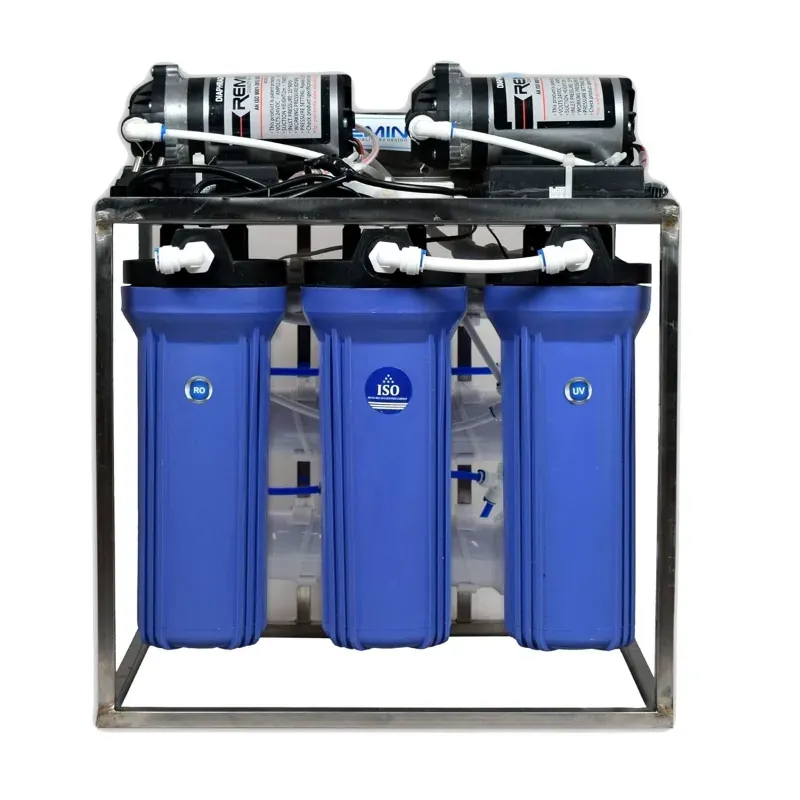 Shapure Double Pump Commercial 25 LPH Water Purifier Fully Automatic Function, TDS Adjuster, Blue
