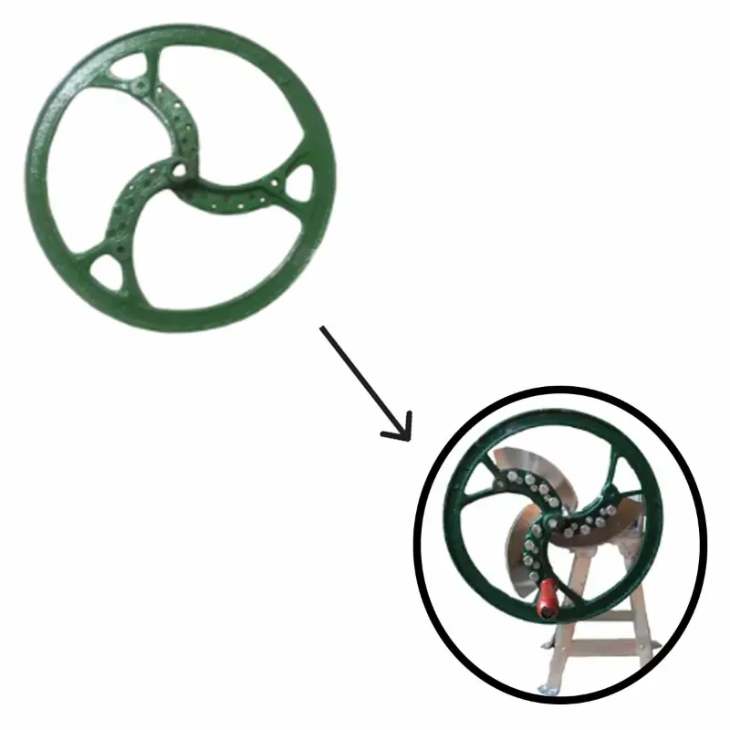 Wheel For 10 kg Manual Saag Cutting Machine, Vegetable Cutter Bhaji Cutter