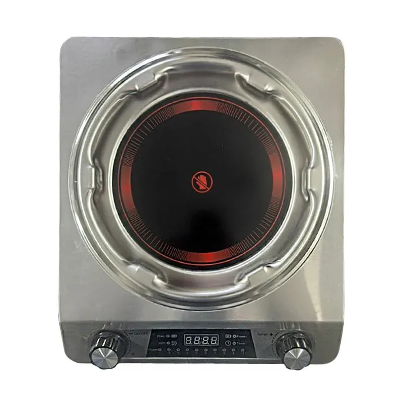 Premium 3.5 kW Heavy Duty Wok Induction Cooktop for Live Cooking Stations