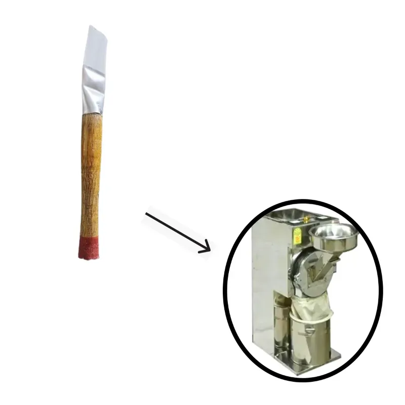 Big wooden brush For Fully-Automatic 2 in 1 Flour Mill/Pulverizer Machine