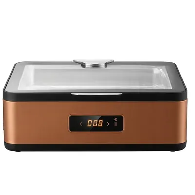 600 W 9 Litre Digital Rose Gold Rectangular Commercial Chafer