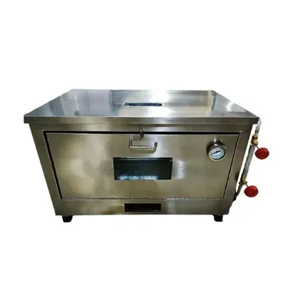 Commercial 12 x 16 Inch Gas Pizza Oven Single Deck With Stone Base, 4 Pizza