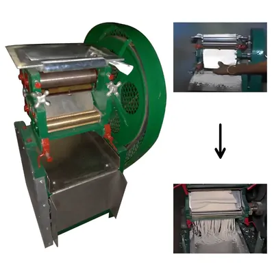 Commercial Automatic 6 Inch Roller Noodles Making Machine, 30 kg/hr