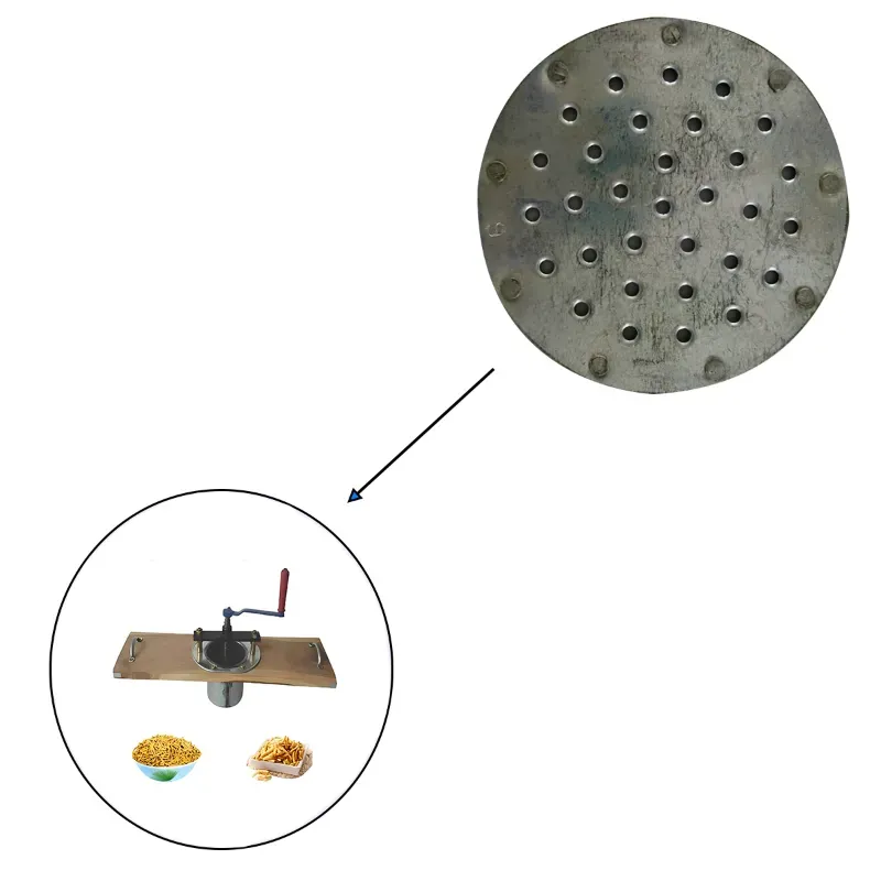 Bhavnagri Gathiya Making Jali for Hand Operated Namkeen Machine, Diameter 6 Inch, Stainless Steel