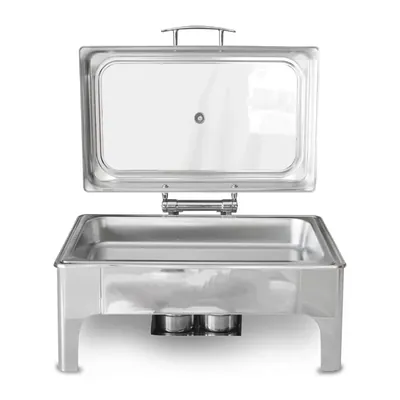 Buffet Food Warmer with Fuel Based and Glass Lid, 9 Litre Capacity