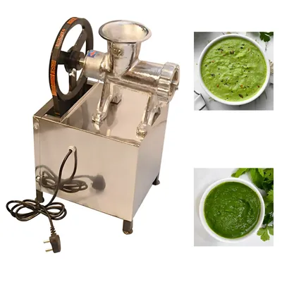 Commercial Semi-Automatic 1 HP Chutney Machine, Without Motor and With Stand