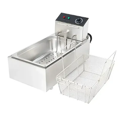 Commercial 16 Litre Stainless Steel Electric Deep Fryer