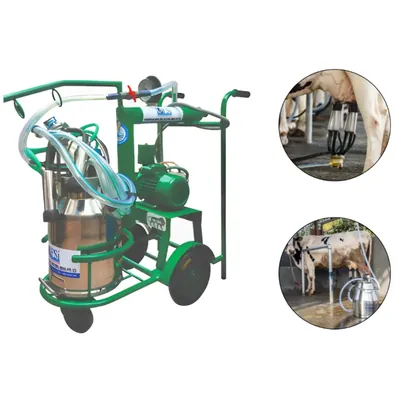 Commercial 1 HP Semi Automatic Milking Machine, 20 Litre Capacity