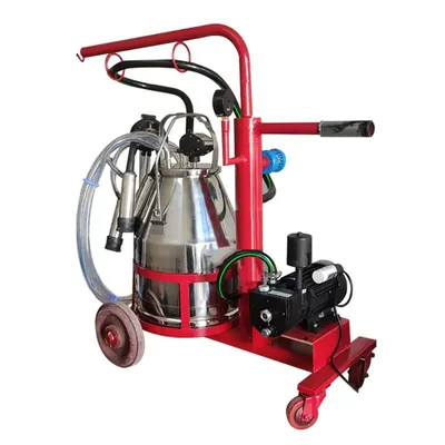 Commercial Trolley Type Milking Machine With 0.75 HP Motor & 25 Litre SS Bucket
