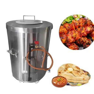 Commercial 30 x 30 x 36 Inch Oval Shape SS Gas Tandoor