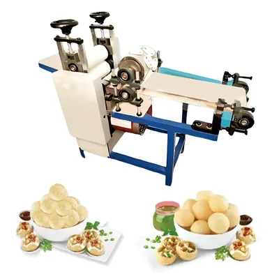 Commercial Semi Automatic Panipuri Making Machine, SS Body, 1 kW, 2000-6000pcs/hr