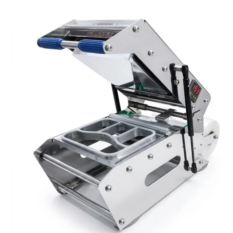 400 W Rectangle Tray Sealing 4cp Machine