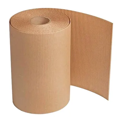26 Inch x 5 m 120 GSM 2 Ply Corrugated Brown Packaging Roll