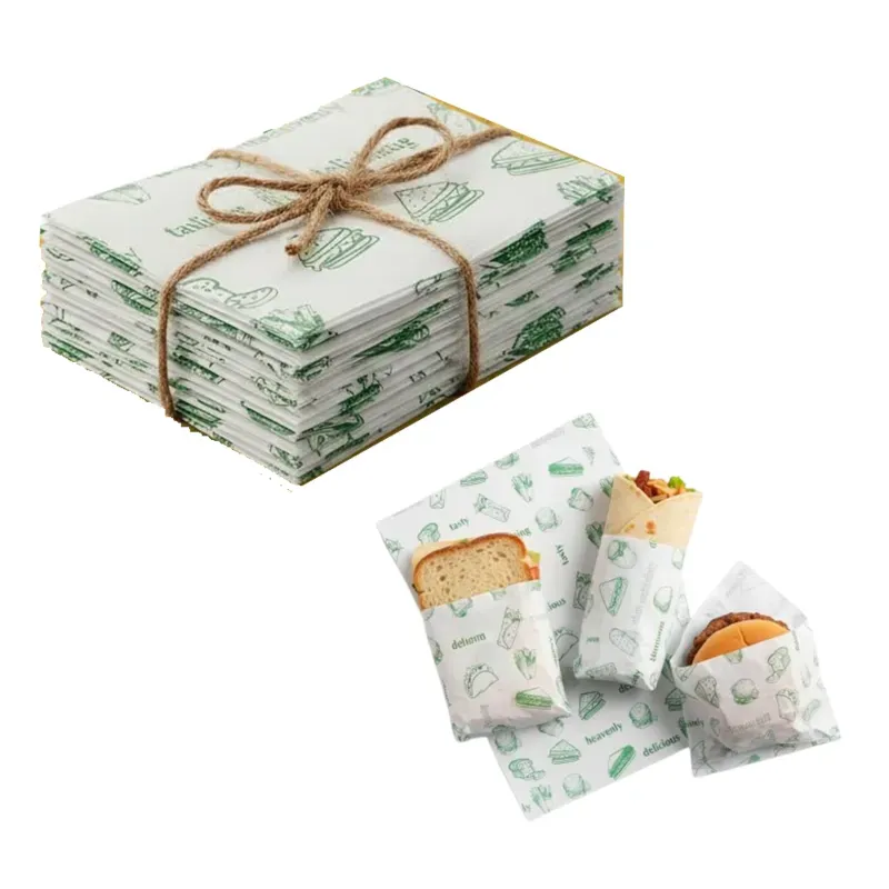100pcs Butter Paper Sheets (10 x 10 Inch), Non-Sticky Premium Sheets for Roti, Chapati, Burger, Sandwich Wrap