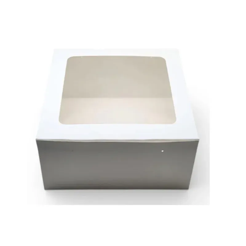 10 x 10 x 4 Inch 360 GSM, 1 kg Cake Box for Cake shops, Cafes and Takeaway Orders (Pack-50 Pcs)