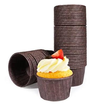 3000 Pcs, 50 x 40 mm Chocolava Single Side Disposable Baking Cupcake Liners For Wedding, Birthday, Baby Shower