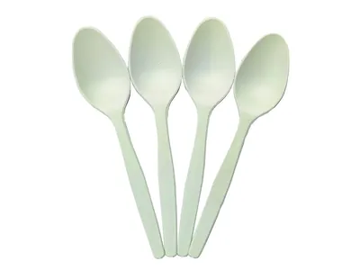3000 Pcs, 160 mm Cornstarch Spoons, Biodegradable, Ecofriendly, Comostable and Recyclable