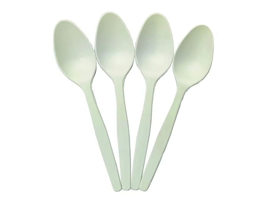 3000 Pcs, 160 mm Cornstarch Spoons, Biodegradable, Ecofriendly, Comostable and Recyclable