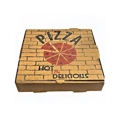 10 pcs 12 x 12 Inch Brown Corrugated Pizza Box