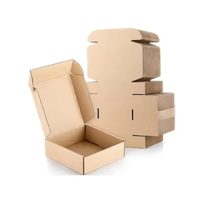 5 x 5 x 2 Inch 3 Ply Brown Corrugated Packaging Boxes for Packaging (Pack-25 Pcs)