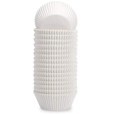10000 Pcs, 38 x 25 mm White Paper Disposable Baking Cupcake Liners For Cup Cakes and Muffins