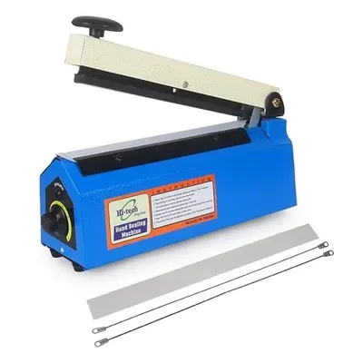 Hi-Tech 10-Inch 250 mm Impulse Hand Sealer Machine 1.6 mm Width for Pouch Packaging with Instant Heat Element