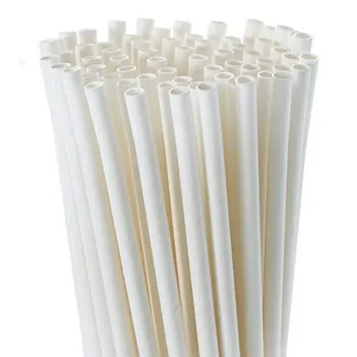 8 mm- Ht 197 m, Disposable Paper Straw for Picnic, Travel, Food Truck (Pack of 6000)