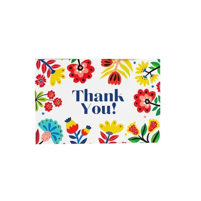 3 x 2 Inch, Double Side Printed Thank You Card for Small Businesses, Gift Cards, Food Packaging Card (Pack-100 Pcs)
