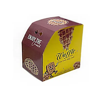 Designer, Premium Double Waffle Box for Indoor and Outdoor Events (Pack-100 Pcs)