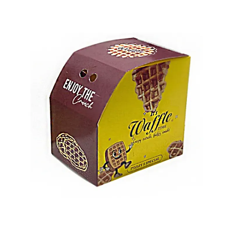Designer, Premium Double Waffle Box for Indoor and Outdoor Events (Pack-100 Pcs)