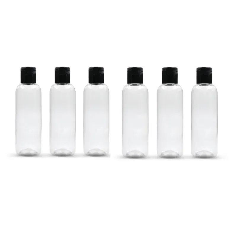 100 ml Plastic Round Flip Top Cap Bottle for Shampoo, lotions, oil, Perfume, Lotions, Food Graded, Garden Sprayer (Pack-500 Pcs)