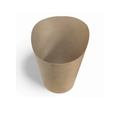 Premium 350 ml, French Fries Plain Brown Box for Indoor and Outdoor Events (Pack-100 Pcs)