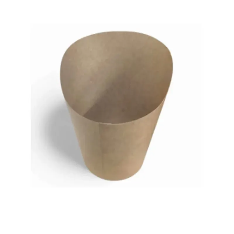 500 Pcs, Premium 350 ml, French Fries Plain Brown Box for Indoor and Outdoor Events