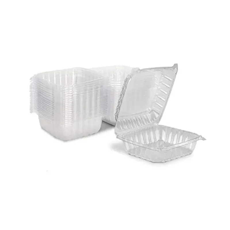 100 ml Hinged Rectangular Container, Air Tight Lid, Portable Storage Box for Meal Prep, Food Delivery & Travel (Pack-50 pcs)