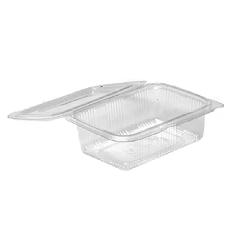 2700 Pcs, 100 ml PET Hinged Transparent Containers for Nuts, Snacks