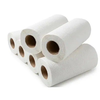 Pack of 50 Rolls, Disposable Kitchen Paper Towel of 90 Pulls Used As Absorbent Cleaning
