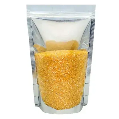 POCHEON 100 g Transparent Front and Silver Back Ziplock Standup Pouches for Dry Fruit Packaging (Pack-50)