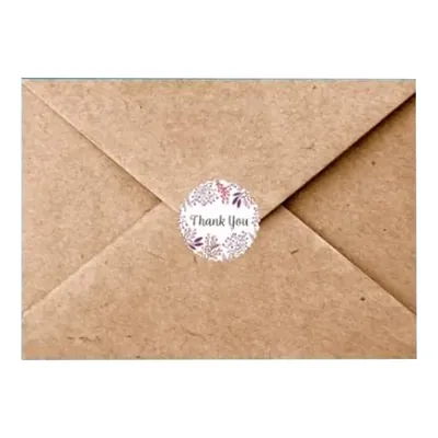 140 Pcs, 1.5 Inch Matt Vinyl Waterproof Designer Thankyou Sticker for Packaging