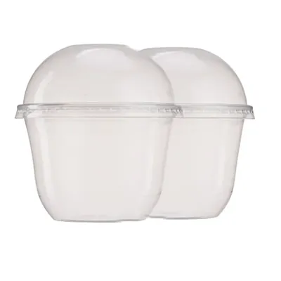 1000 Pcs 250 ml Moose Cup with Dome Lid